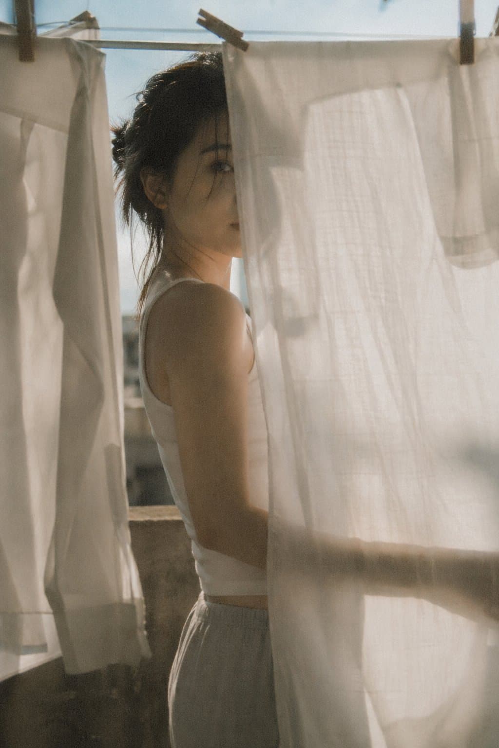 Poetic Japanese Laundry Silhouette