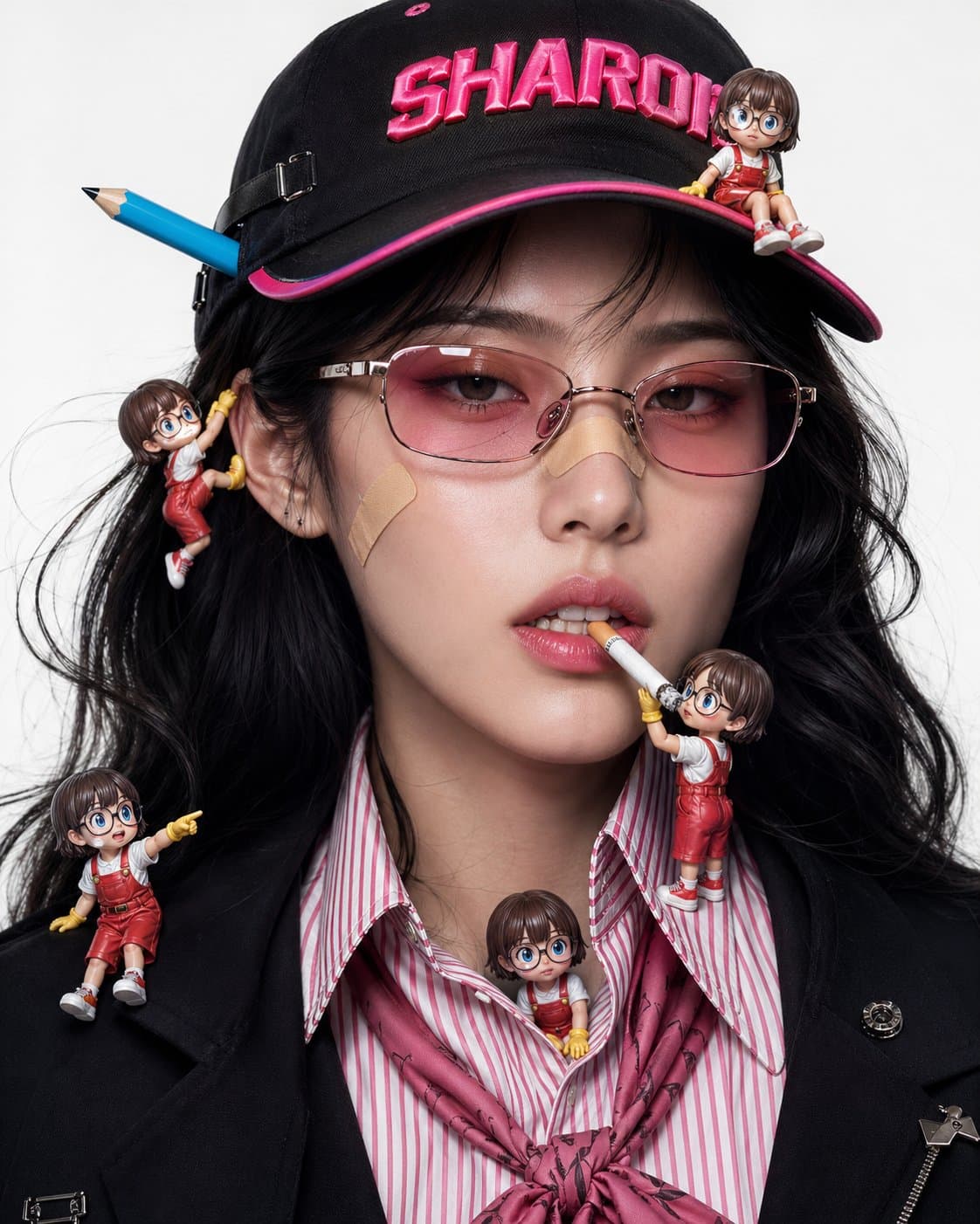 Hyper-Realistic Gen-Z Luxury Fashion Portrait