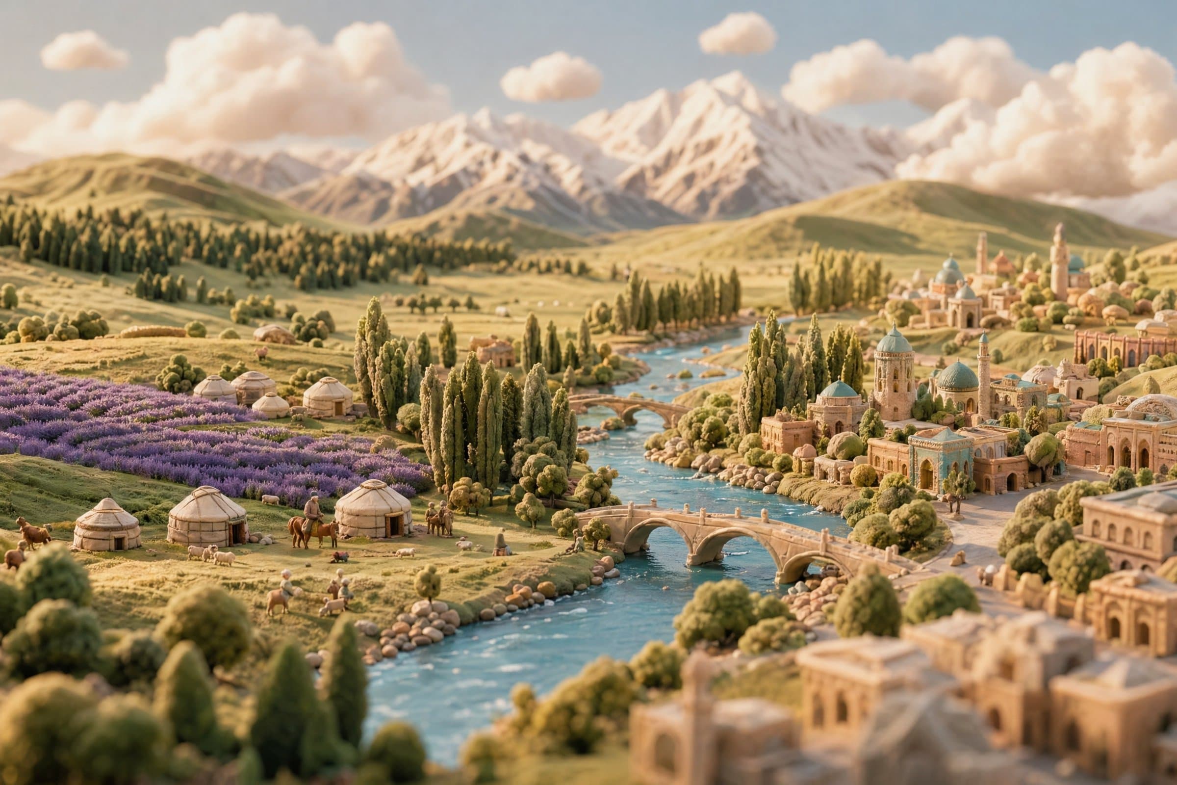 Sunlight and Clay Miniature Universe
