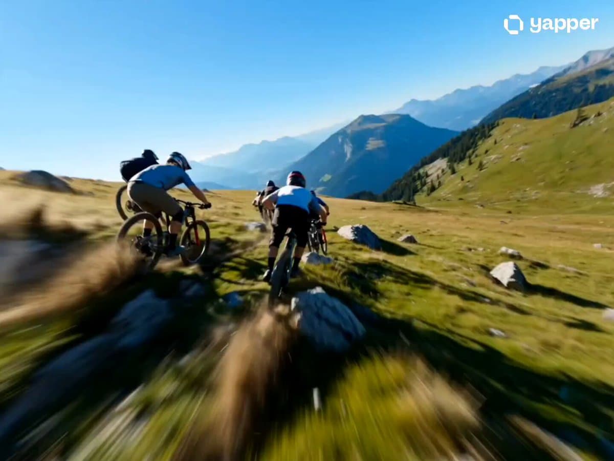 Mountain Bike Flight Action Sequence