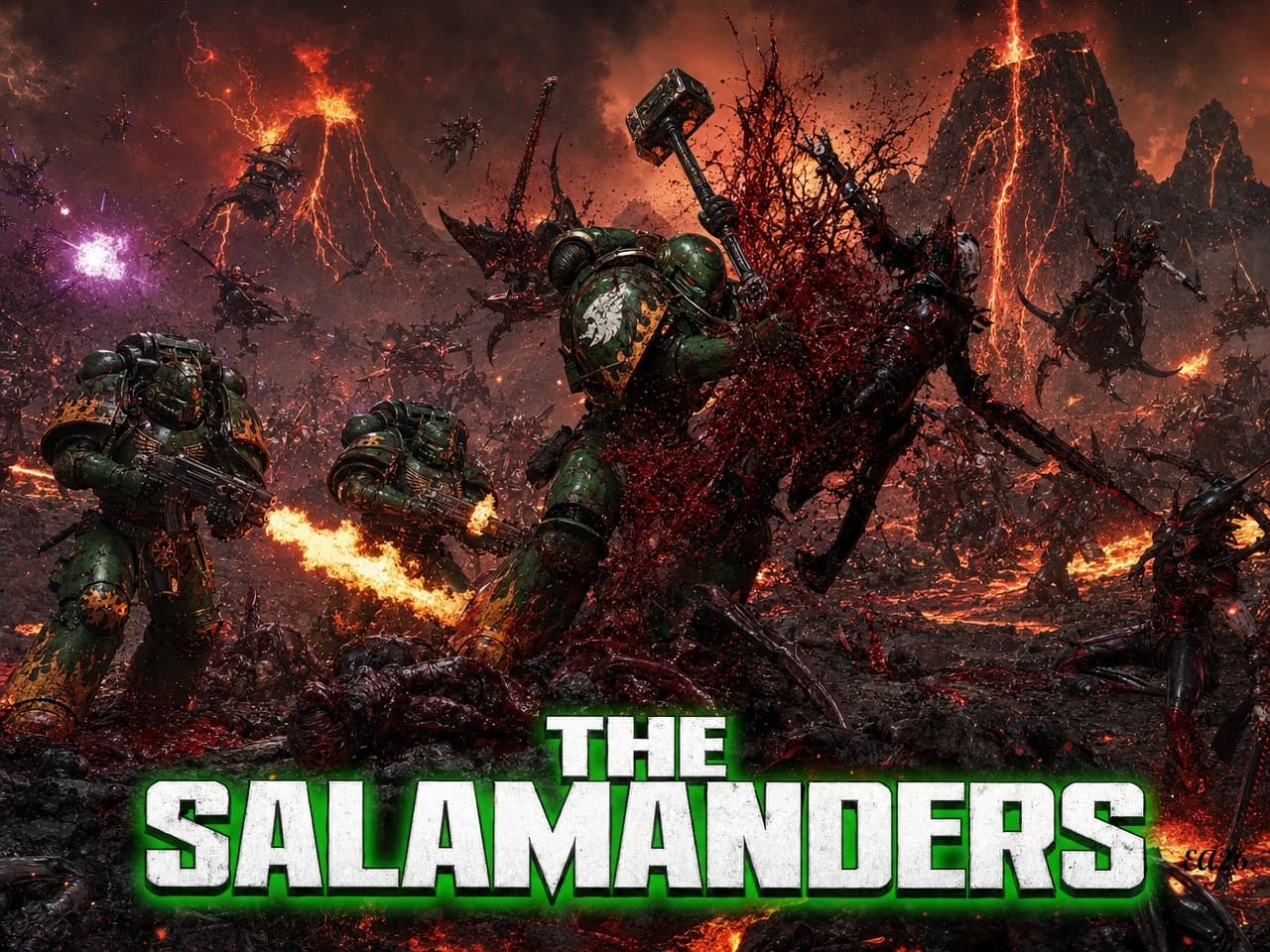 Salamanders vs Drukhari Battle