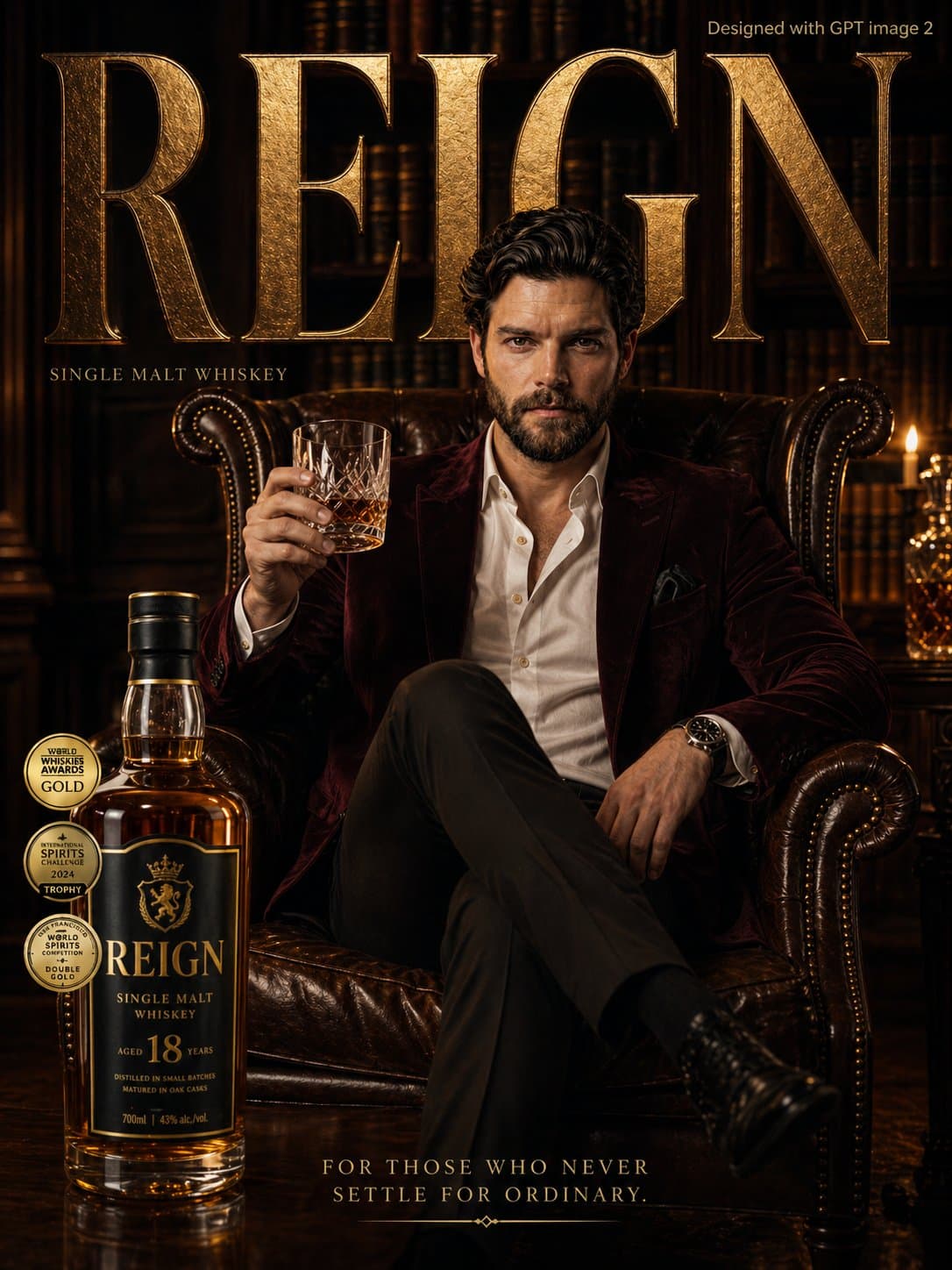 Elite Single Malt Whiskey Advertisement