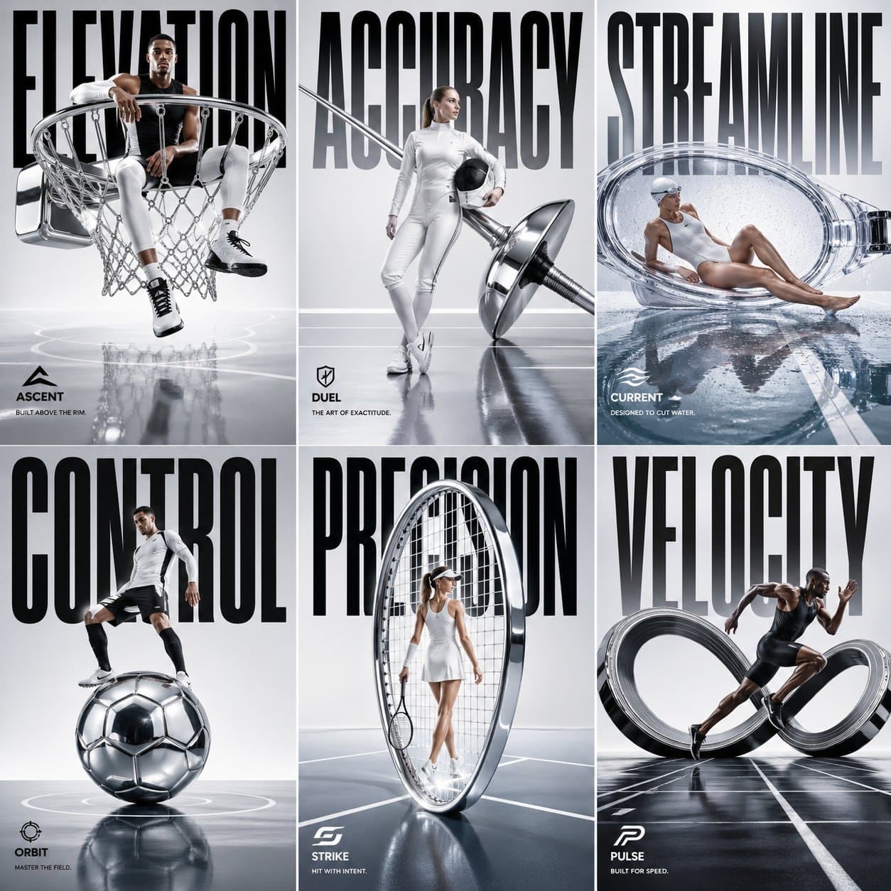 Avant-Garde Luxury Sportswear Campaign