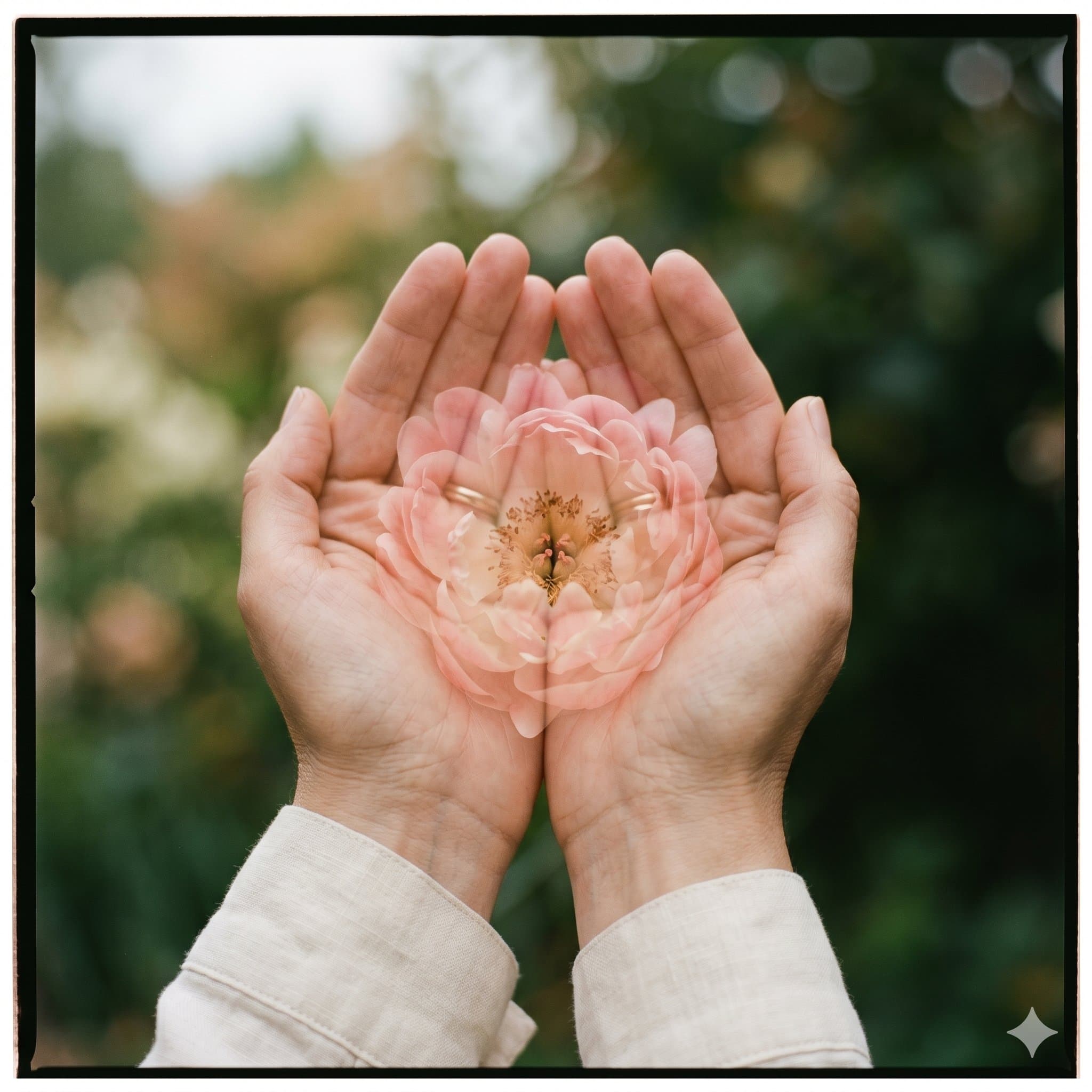 Ethereal Peony Double Exposure Film