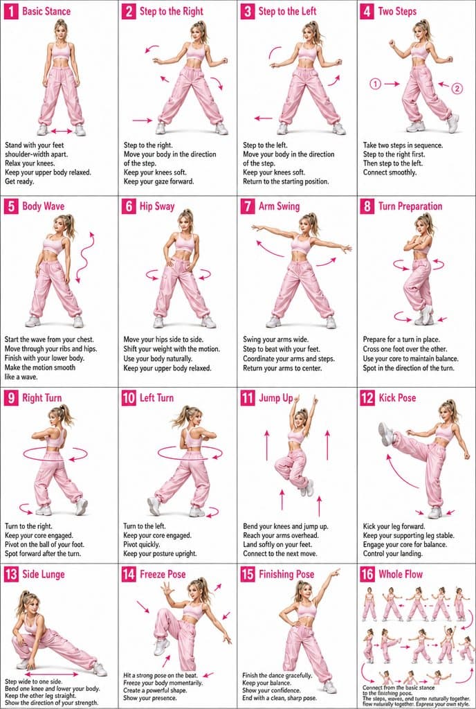 Dynamic Dance Movement Sheet Guide